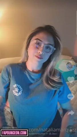 big tits boobs glasses gif