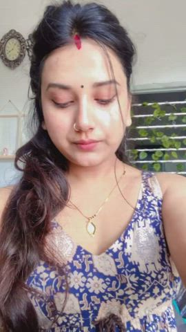 Cute Lips Desi Indian White Girl gif