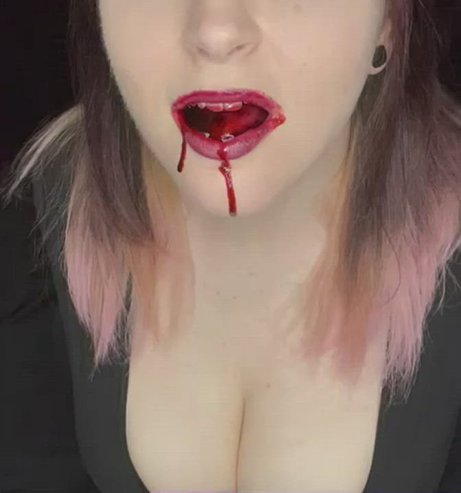 Cleavage Goth Pale gif