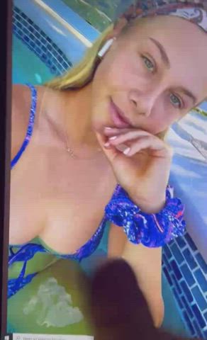 Cumtribute the sexy tennisgirl Amanda Anisimova 💦