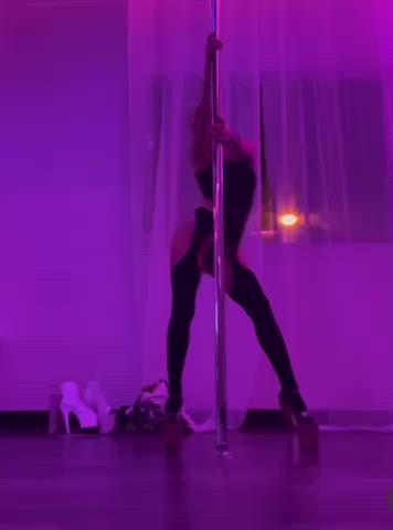 ass pole dance sex gif