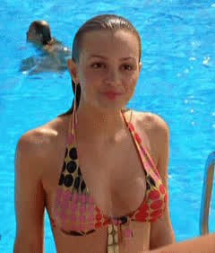 bikini boobs sheer clothes watersports white girl gif