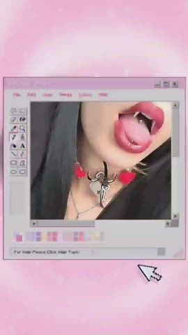 Goth Lips Lipstick gif