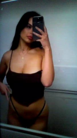 amateur big tits boobs brunette cute tits gif