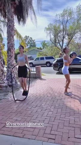 Spandex Victoria Justice Workout gif