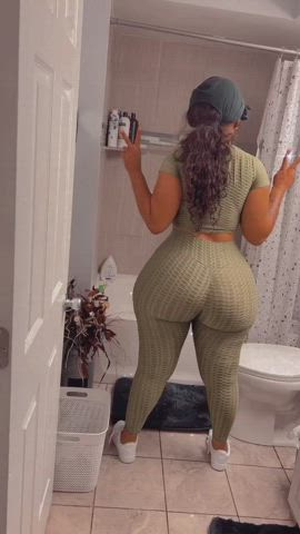 big ass booty ebony thick gif