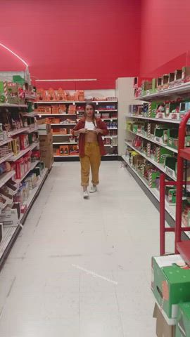 Dared to flash in Target