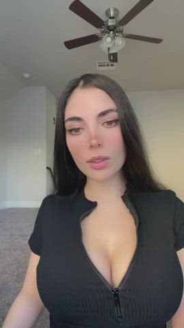 cleavage tiktok tits gif