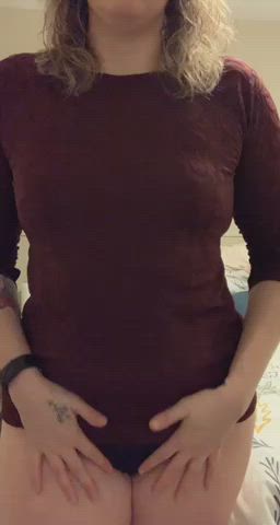 chubby small tits titty drop gif