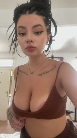 18 years old 19 years old 21 years old bigger-than-you-thought titty-drop gif