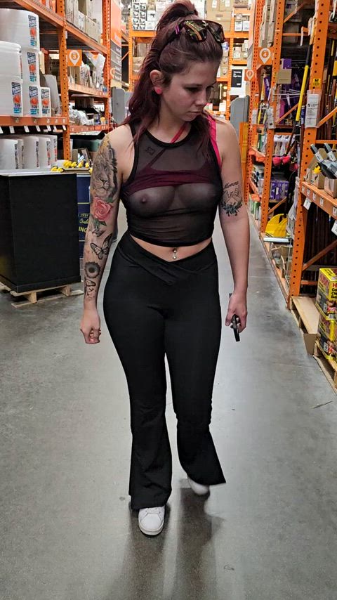 See Through shirt in DIY mall