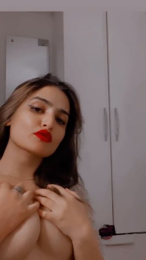 boobs braless indian nipples gif