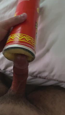 Fucking my homemade fleshlight