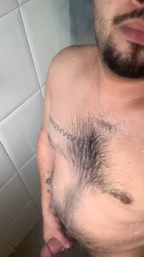 gay hairy hairy chest hairy cock solo gif