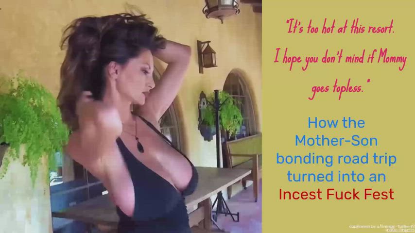 big tits caption family fantasy mom natural tits role play son taboo gif