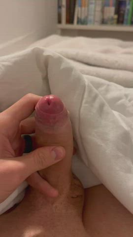 male masturbation precum solo gif