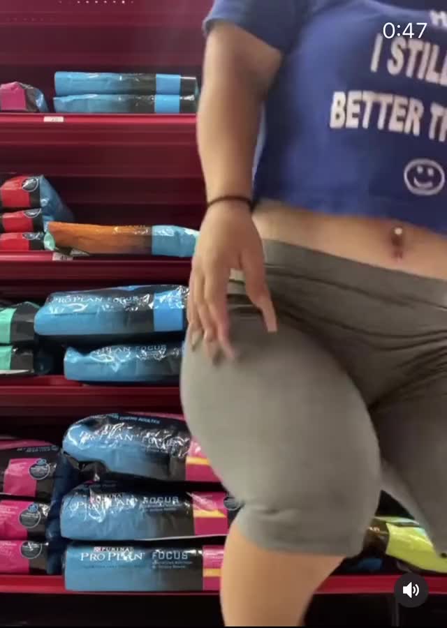 Department store ass shaking