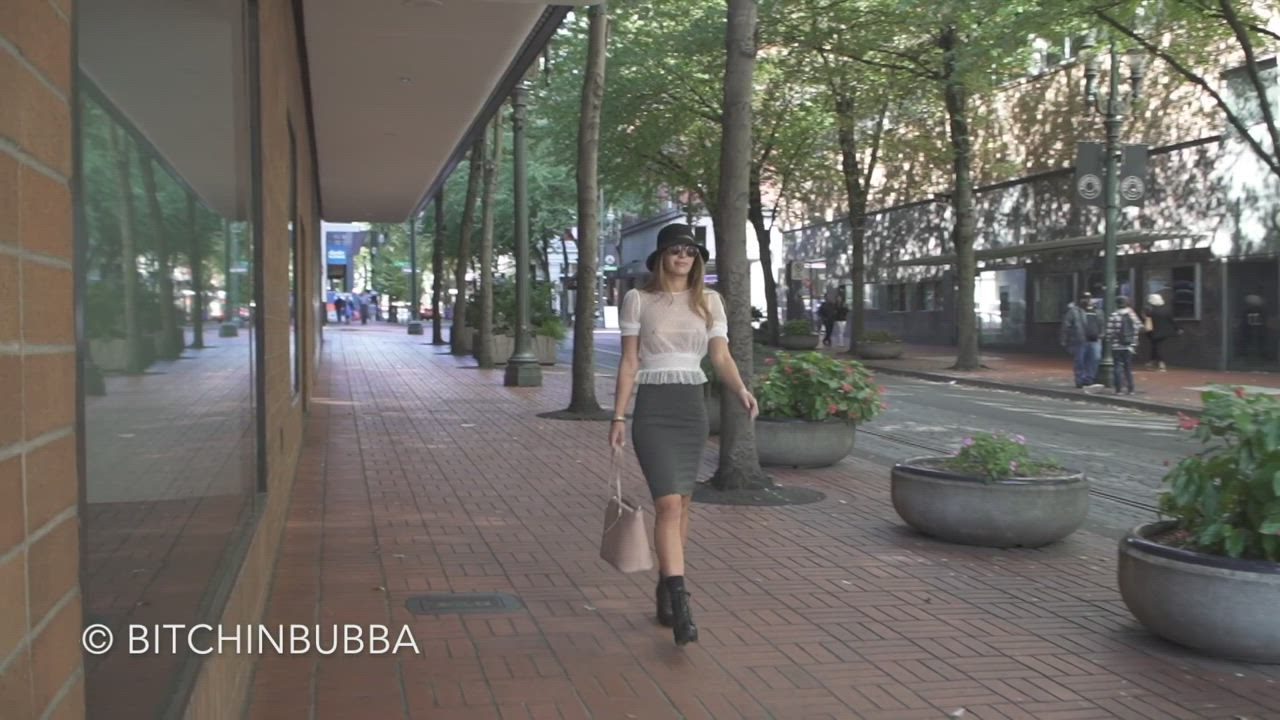 Braless Public Sheer Clothes gif