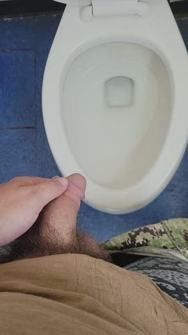 quick piss at work