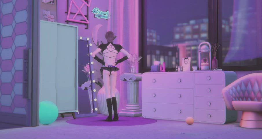 3d femboy solo gif