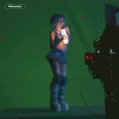 Blue Cum Dancing gif