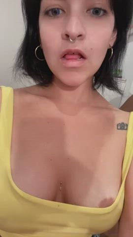 Do you like my eyes or my tits?