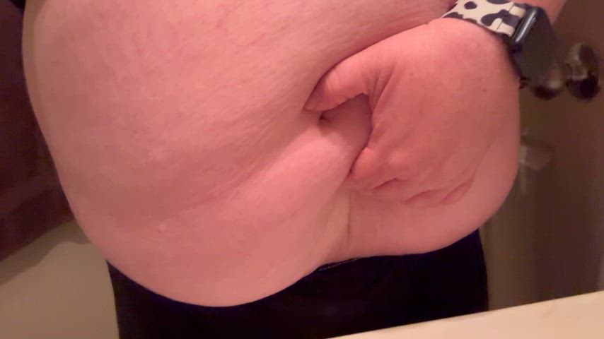 bbw belly button belly gif