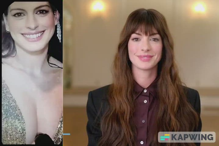 anne hathaway cumshot tribute gif