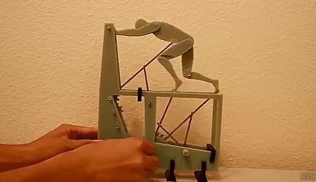 Sisyphus machine imitates organic movement