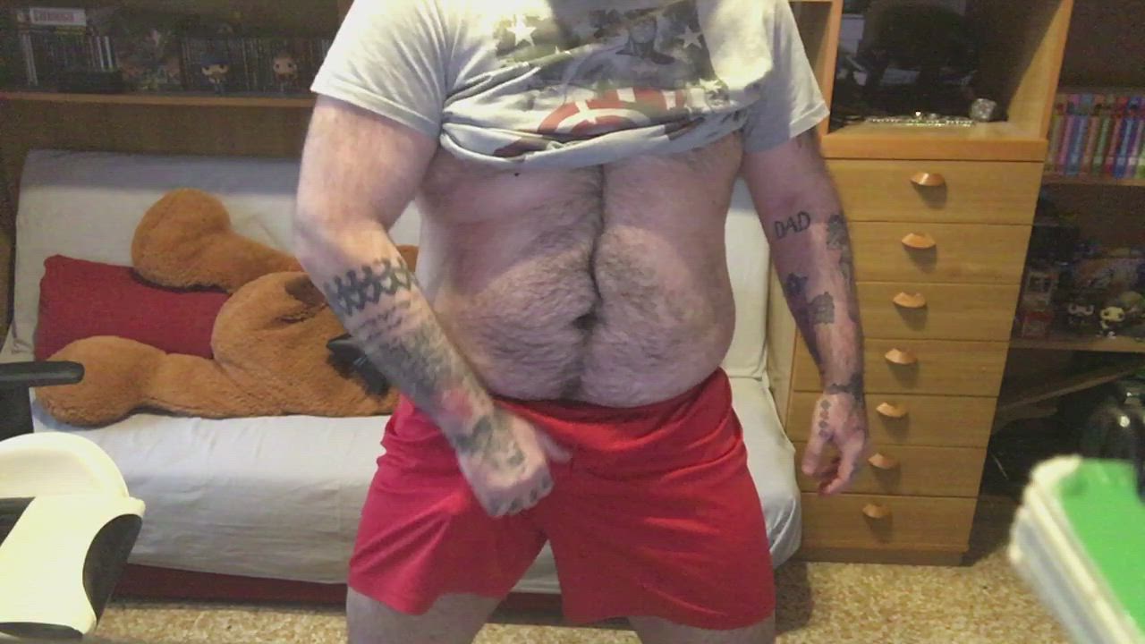 BWC Big Dick Hairy Surprise Tattoo Uncut gif