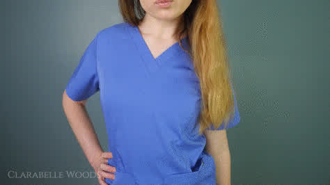 dominatrix domme femdom nurse pegging prostate massage redhead role play strap on