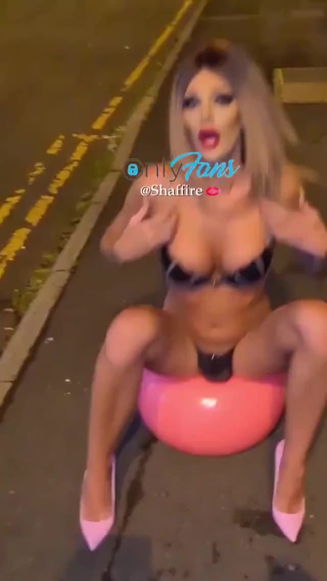 Shaffire Rides Her Bouncy Ball
