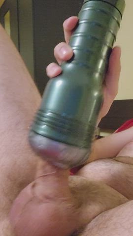 first vid in my new house, no sleeve makes me cum as quick as cyborg