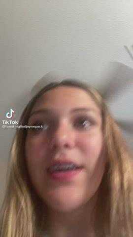 Big Ass TikTok White Girl gif