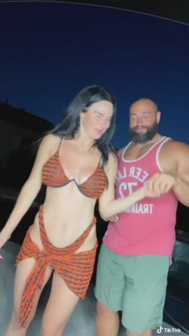 Bikini Dancing Wrestling gif