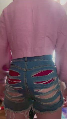 ass jiggling panties shorts thick twerking gif