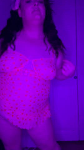 bbw bending over big ass big tits dance panty peel thong tits gif