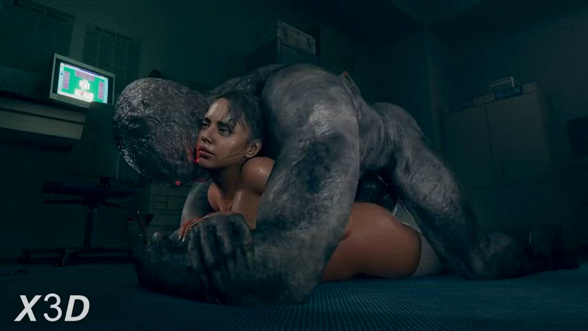 3d anal animation big ass big dick hardcore monster cock sfm zombie gif