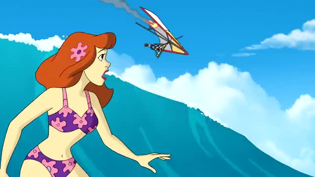 Daphne Surfing