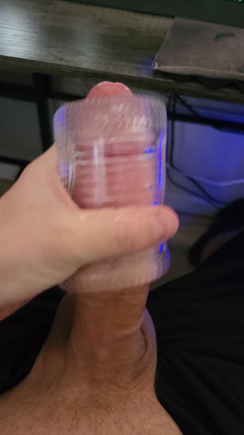 bwc big dick cock cum fleshlight male masturbation moaning monster cock sex toy solo