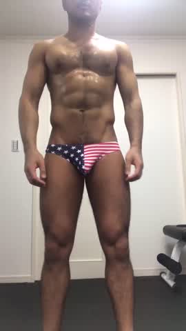 Stripping Off His Stars &amp; Stripes