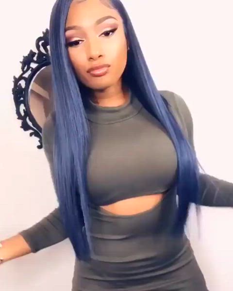 big tits boobs ebony megan thee stallion gif