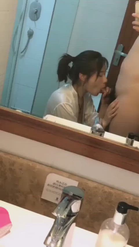 blowjob chinese mirror gif