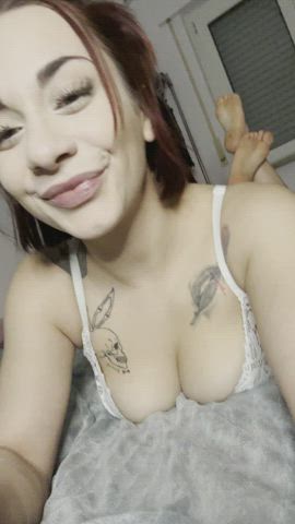 big tits boobs bra erotic onlyfans squeezing tease teen tits gif