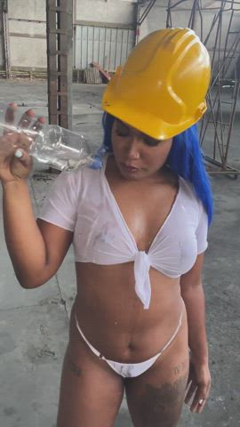 big tits boobs brunette ebony latina pov public gif