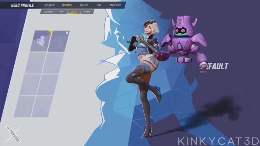 Luna Snow got a new emote (kinkycat3d) [Marvel Rivals]