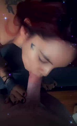 blowjob cock worship sucking tattoo gif