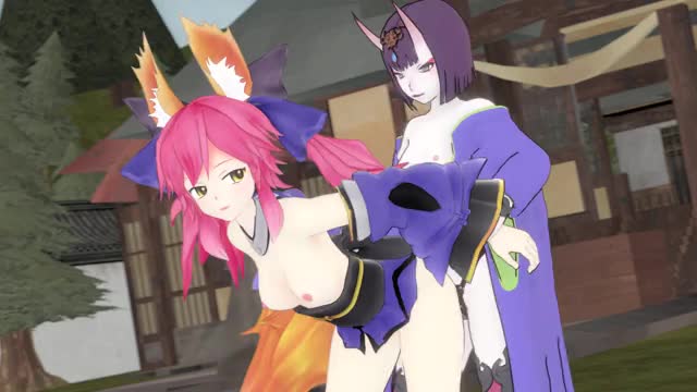 Douji fucks Tamamo... in 3D!