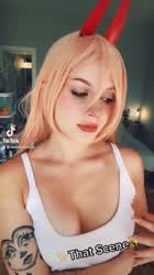 Blonde Bunny Cosplay gif