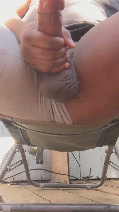 BBC Balls Big Dick Cum Cumshot Outdoor gif